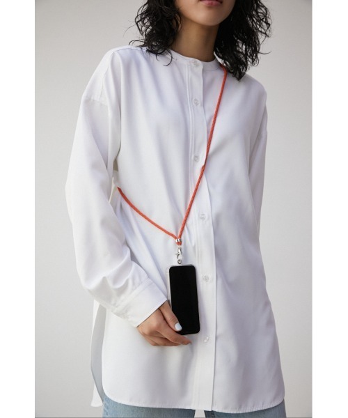 AZUL by moussy（アズールバイマウジー）の「BRAIDED MOBILE SHOULDER ROPE/ブレイディドモバイルショルダーロープ（その他小物・レディース・ブルー/ブラック/オフホワイト/オレンジ・FREE）」の4枚目の写真