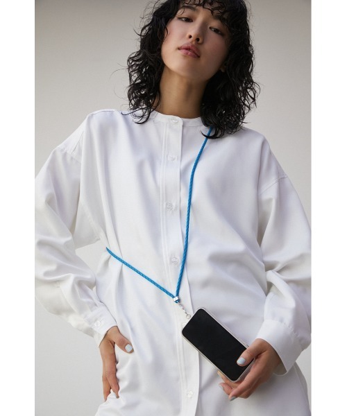AZUL by moussy（アズールバイマウジー）の「BRAIDED MOBILE SHOULDER ROPE/ブレイディドモバイルショルダーロープ（その他小物・レディース・ブルー/ブラック/オフホワイト/オレンジ・FREE）」の3枚目の写真