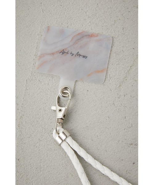 AZUL by moussy（アズールバイマウジー）の「BRAIDED MOBILE SHOULDER ROPE/ブレイディドモバイルショルダーロープ（その他小物・レディース・ブルー/ブラック/オフホワイト/オレンジ・FREE）」の11枚目の写真
