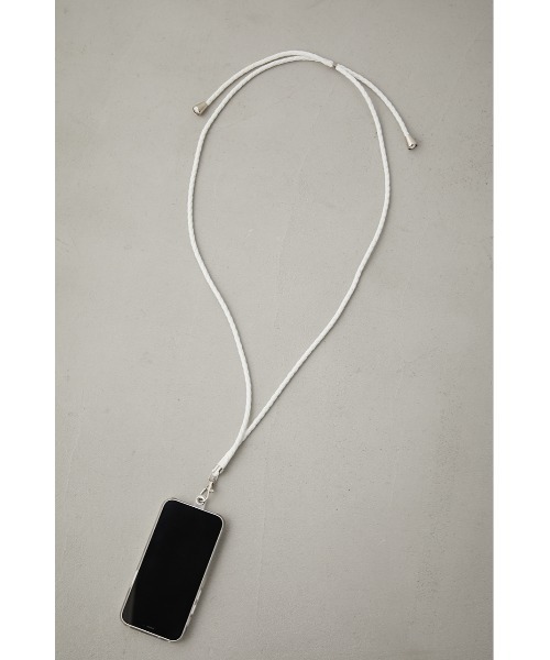 AZUL by moussy（アズールバイマウジー）の「BRAIDED MOBILE SHOULDER ROPE/ブレイディドモバイルショルダーロープ（その他小物・レディース・ブルー/ブラック/オフホワイト/オレンジ・FREE）」の7枚目の写真