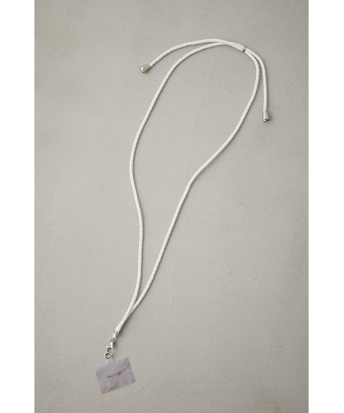 AZUL by moussy（アズールバイマウジー）の「BRAIDED MOBILE SHOULDER ROPE/ブレイディドモバイルショルダーロープ（その他小物・レディース・ブルー/ブラック/オフホワイト/オレンジ・FREE）」の8枚目の写真