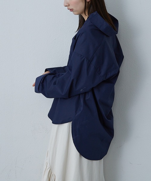 Shelly island（シェリーアイランド）の「袖パール釦シャツ（シャツ/ブラウス・レディース・ネイビー/ホワイト/ストライプ・M）」の13枚目の写真