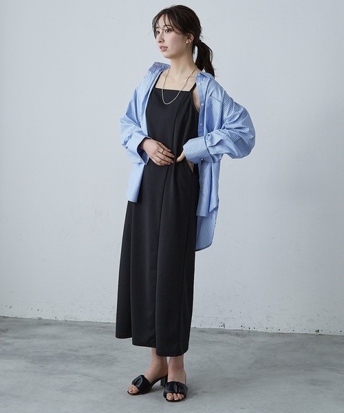 Shelly island（シェリーアイランド）の「袖パール釦シャツ（シャツ/ブラウス・レディース・ネイビー/ホワイト/ストライプ・M）」の17枚目の写真