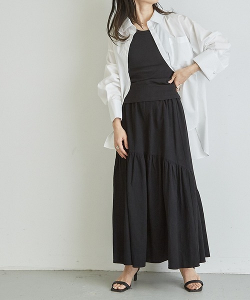 Shelly island（シェリーアイランド）の「袖パール釦シャツ（シャツ/ブラウス・レディース・ネイビー/ホワイト/ストライプ・M）」の11枚目の写真