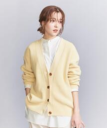 BEAUTY&YOUTH UNITED ARROWS | オーバー Vネック 畦ニット カーディガン -ウォッシャブル-(カーディガン/ボレロ)