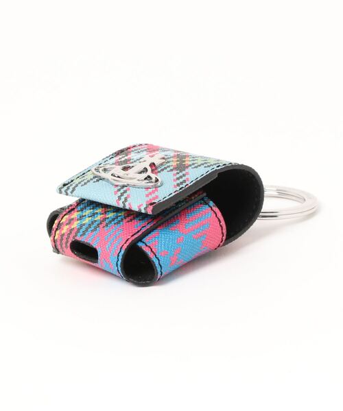 Vivienne Westwood（ヴィヴィアンウエストウッド）の「53020072-S000V-PFBIOGREEN SAFFIANO PRINTED SM ROUNDED AIR POD CASE（その他小物・レディース・チェック・FREE）」の3枚目の写真
