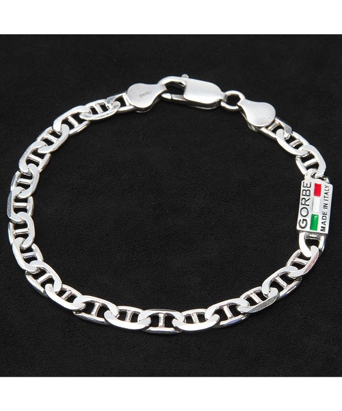 GORBE】イタリア製シルバーブレスレット（マリンチェーン