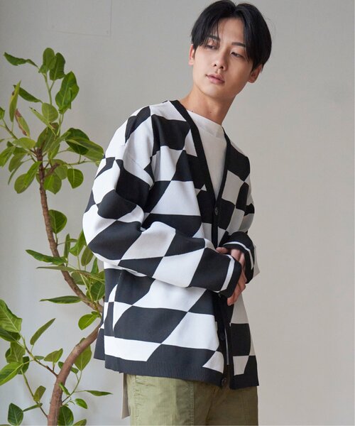 VENCEEXCHANGE（ヴァンスエクスチェンジ）の「【洗濯機で洗える／吸水速乾】NOBLE PRODUCT ノーブルプロダクト 総柄ニットカーディガン【UVカット】（カーディガン/ボレロ・メンズ・その他4/その他3/その他2・M/L）」の15枚目の写真