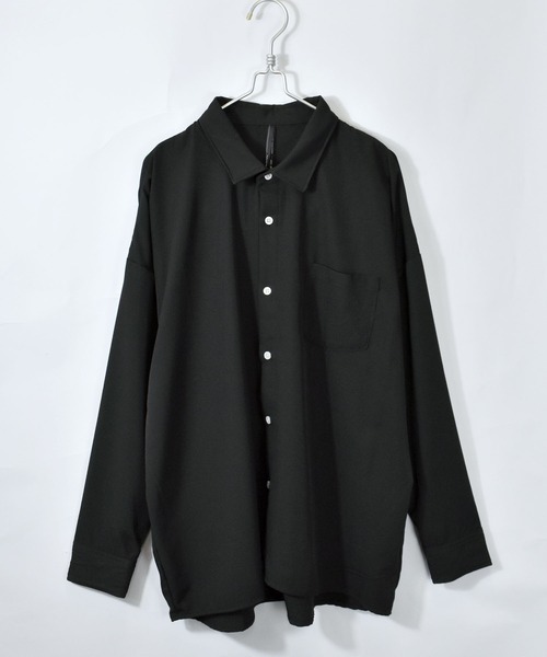 おしゃれスタ(オシャレスタ)の「ポリストレッチドロップショルダーシャツ【IR】 レディース メンズ(シャツ/ブラウス・メンズ・パープル/ブラック/チャコールグレー/ホワイト/ネイビー/サックスブルー/グレイッシュベージュ/グリーン・M/L/XL)」の22枚目の写真