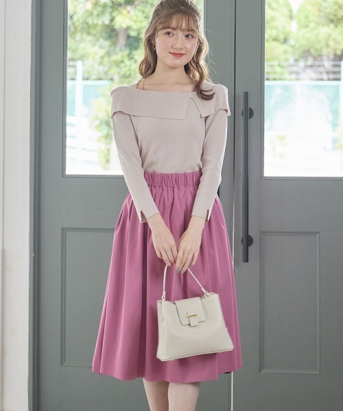 12Twelve Agenda（トゥエルブ　アジェンダ）の「軽量ワイドベルトワンハンドルミニバッグ（ハンドバッグ・レディース・オフホワイト/サックスブルー/ベージュ/チャコールグレー・FREE）」の8枚目の写真