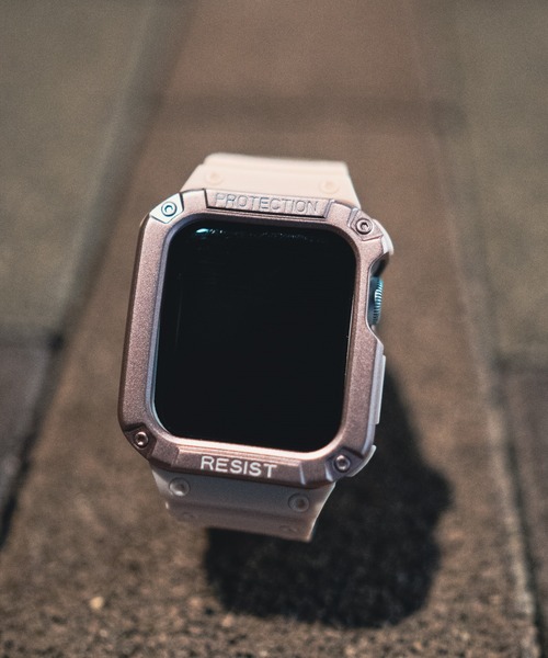zandy（ズィーアンドワイ）の「zandy ズィー・アンド・ワイ/ Apple Watch【スポーツ一体式バンド】 アップルウォッチバンド 一体式ベルト /// sports1（デジタル腕時計・メンズ・ホワイト/クリア/ピンク/グレー/ライトグレー/ブラック/エメラルドブルー/ブラック×シルバー/ブラック×ピンク/ブラック×ゴールド/ピンクゴールド/ホワイト×ゴールド/アイボリー系/アイボリー/カーキ/カーキ系・S/M）」の14枚目の写真