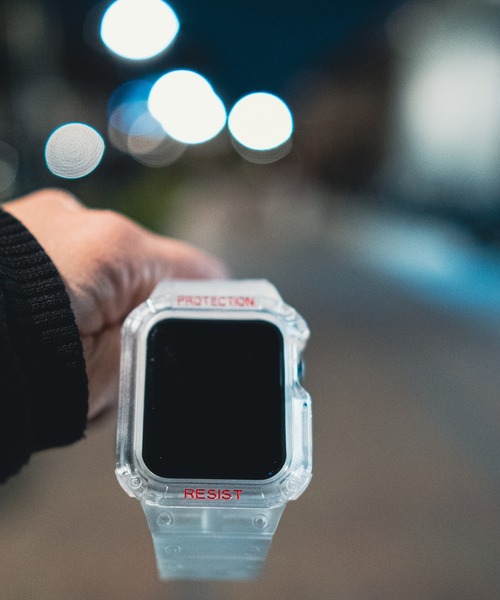 zandy（ズィーアンドワイ）の「zandy ズィー・アンド・ワイ/ Apple Watch【スポーツ一体式バンド】 アップルウォッチバンド 一体式ベルト /// sports1（デジタル腕時計・メンズ・ホワイト/クリア/ピンク/グレー/ライトグレー/ブラック/エメラルドブルー/ブラック×シルバー/ブラック×ピンク/ブラック×ゴールド/ピンクゴールド/ホワイト×ゴールド/アイボリー系/アイボリー/カーキ/カーキ系・S/M）」の16枚目の写真