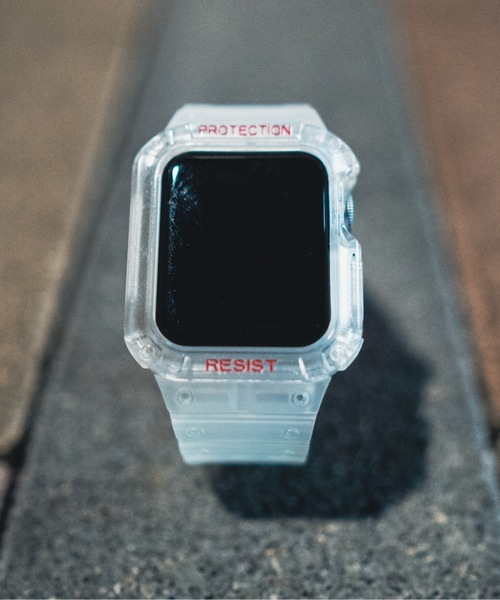 zandy（ズィーアンドワイ）の「zandy ズィー・アンド・ワイ/ Apple Watch【スポーツ一体式バンド】 アップルウォッチバンド 一体式ベルト /// sports1（デジタル腕時計・メンズ・ホワイト/クリア/ピンク/グレー/ライトグレー/ブラック/エメラルドブルー/ブラック×シルバー/ブラック×ピンク/ブラック×ゴールド/ピンクゴールド/ホワイト×ゴールド/アイボリー系/アイボリー/カーキ/カーキ系・S/M）」の17枚目の写真