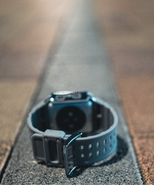 zandy（ズィーアンドワイ）の「zandy ズィー・アンド・ワイ/ Apple Watch【スポーツ一体式バンド】 アップルウォッチバンド 一体式ベルト /// sports1（デジタル腕時計・メンズ・ホワイト/クリア/ピンク/グレー/ライトグレー/ブラック/エメラルドブルー/ブラック×シルバー/ブラック×ピンク/ブラック×ゴールド/ピンクゴールド/ホワイト×ゴールド/アイボリー系/アイボリー/カーキ/カーキ系・S/M）」の18枚目の写真