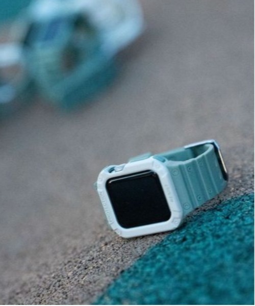 zandy（ズィーアンドワイ）の「zandy ズィー・アンド・ワイ/ Apple Watch【スポーツ一体式バンド】 アップルウォッチバンド 一体式ベルト /// sports1（デジタル腕時計・メンズ・ホワイト/クリア/ピンク/グレー/ライトグレー/ブラック/エメラルドブルー/ブラック×シルバー/ブラック×ピンク/ブラック×ゴールド/ピンクゴールド/ホワイト×ゴールド/アイボリー系/アイボリー/カーキ/カーキ系・S/M）」の19枚目の写真