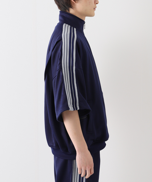 is-ness(イズネス)の「【is-ness / イズネス】SHORT SLEEVE TRACK JACKET(その他アウター・メンズ・ブラック/ネイビー・MEDIUM/LARGE)」の6枚目の写真