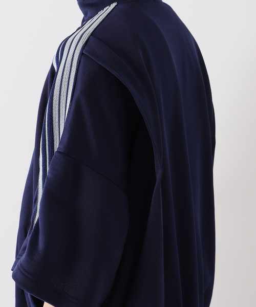 is-ness(イズネス)の「【is-ness / イズネス】SHORT SLEEVE TRACK JACKET(その他アウター・メンズ・ブラック/ネイビー・MEDIUM/LARGE)」の4枚目の写真