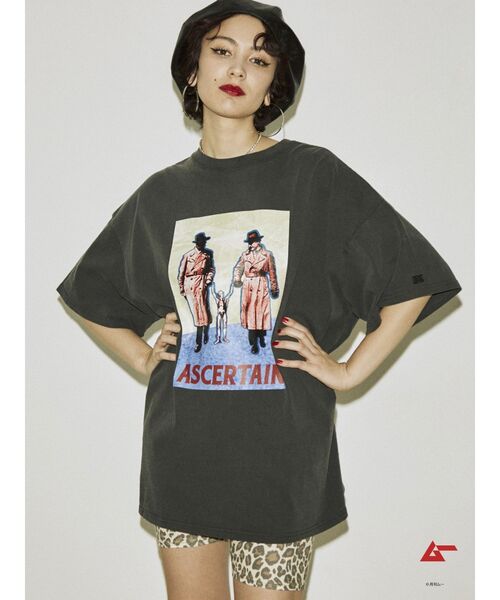 jouetie(ジュエティ)の「ムー BIG Tシャツ【コラボ】(Tシャツ/カットソー・レディース・ブラック/オフホワイト/ブルー・MEDIUM)」の14枚目の写真