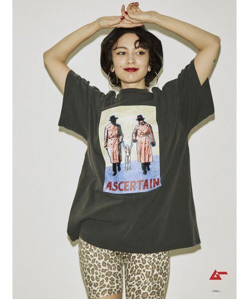 jouetie(ジュエティ)の「ムー BIG Tシャツ【コラボ】(Tシャツ/カットソー・レディース・ブラック/オフホワイト/ブルー・MEDIUM)」の5枚目の写真