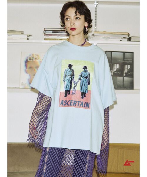 jouetie(ジュエティ)の「ムー BIG Tシャツ【コラボ】(Tシャツ/カットソー・レディース・ブラック/オフホワイト/ブルー・MEDIUM)」の21枚目の写真