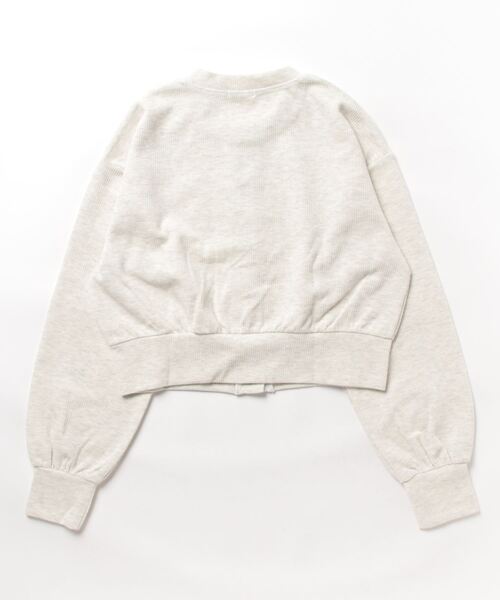 LOWRYS FARM（ローリーズファーム）の「カットカーディガンＬＳ　191163（カーディガン/ボレロ・レディース・グレー/ブラック/アイボリー/グリーン・FREE）」の8枚目の写真