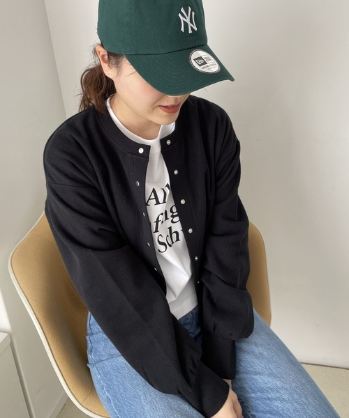 LOWRYS FARM（ローリーズファーム）の「カットカーディガンＬＳ　191163（カーディガン/ボレロ・レディース・グレー/ブラック/アイボリー/グリーン・FREE）」の6枚目の写真