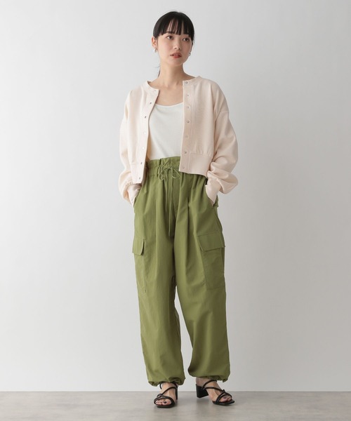 LOWRYS FARM（ローリーズファーム）の「カットカーディガンＬＳ　191163（カーディガン/ボレロ・レディース・グレー/ブラック/アイボリー/グリーン・FREE）」の10枚目の写真