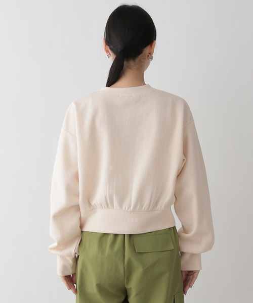 LOWRYS FARM（ローリーズファーム）の「カットカーディガンＬＳ　191163（カーディガン/ボレロ・レディース・グレー/ブラック/アイボリー/グリーン・FREE）」の16枚目の写真