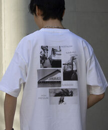 GLOSTER | 【GLOSTER/グロスター】バックプリント フォトプリントクルーネックTシャツ ドロップショルダー(Tシャツ/カットソー)