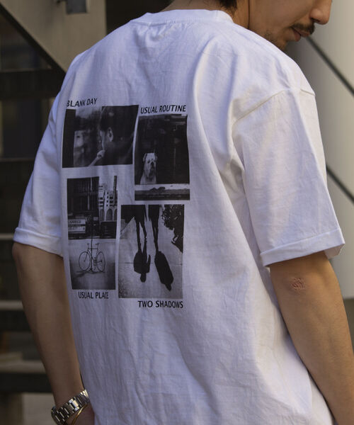 GLOSTER(グロスター)の「【GLOSTER/グロスター】バックプリント フォトプリントクルーネックTシャツ ドロップショルダー(Tシャツ/カットソー・メンズ・ブラック/ホワイト系その他2/ホワイト系その他/アッシュグレー・L/M)」の21枚目の写真
