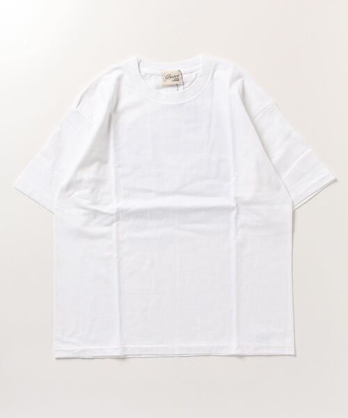 GLOSTER(グロスター)の「【GLOSTER/グロスター】バックプリント フォトプリントクルーネックTシャツ ドロップショルダー(Tシャツ/カットソー・メンズ・ブラック/ホワイト系その他2/ホワイト系その他/アッシュグレー・L/M)」の5枚目の写真