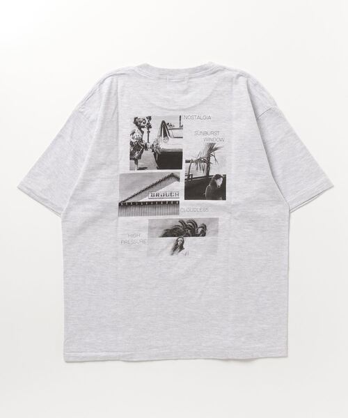 GLOSTER(グロスター)の「【GLOSTER/グロスター】バックプリント フォトプリントクルーネックTシャツ ドロップショルダー(Tシャツ/カットソー・メンズ・ブラック/ホワイト系その他2/ホワイト系その他/アッシュグレー・L/M)」の10枚目の写真