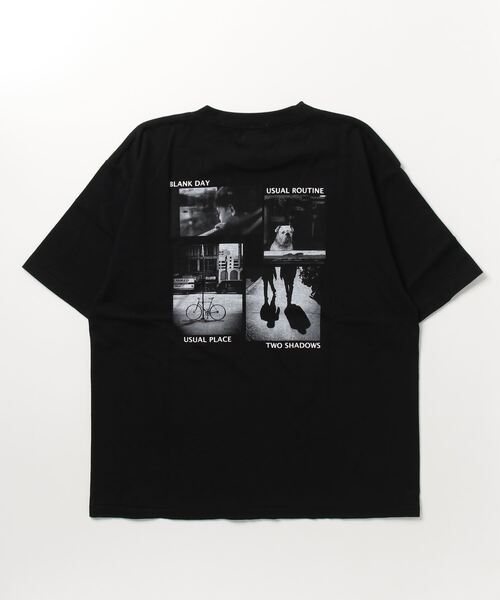GLOSTER(グロスター)の「【GLOSTER/グロスター】バックプリント フォトプリントクルーネックTシャツ ドロップショルダー(Tシャツ/カットソー・メンズ・ブラック/ホワイト系その他2/ホワイト系その他/アッシュグレー・L/M)」の12枚目の写真