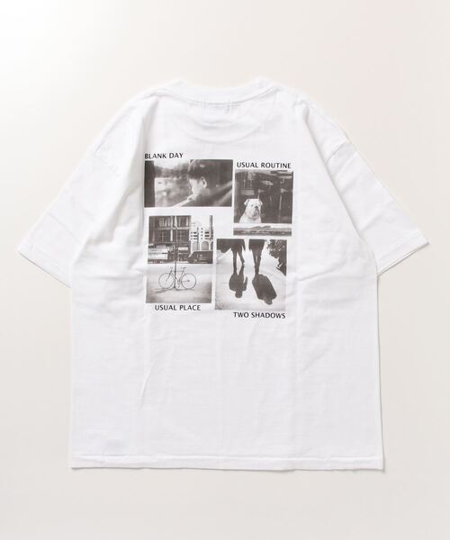 GLOSTER(グロスター)の「【GLOSTER/グロスター】バックプリント フォトプリントクルーネックTシャツ ドロップショルダー(Tシャツ/カットソー・メンズ・ブラック/ホワイト系その他2/ホワイト系その他/アッシュグレー・L/M)」の6枚目の写真