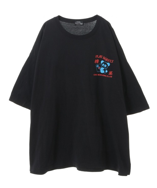 Candy Stripper（キャンディストリッパー）の「CND MAHJONG CLUB BIGBIG Tシャツ（Tシャツ/カットソー・レディース・ブラック/ピンク/オフホワイト/ブルー・2）」の9枚目の写真
