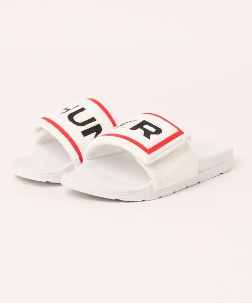 【セール】【z】【HUNTER】TERRY TOWELL LOGO SANDAL（サンダル）｜HUNTER（ハンター）