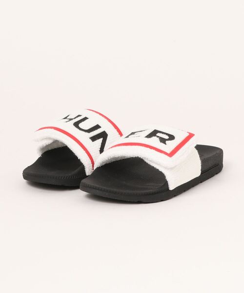 【セール】【z】【HUNTER】TERRY TOWELL LOGO SANDAL（サンダル）｜HUNTER（ハンター）サンダル