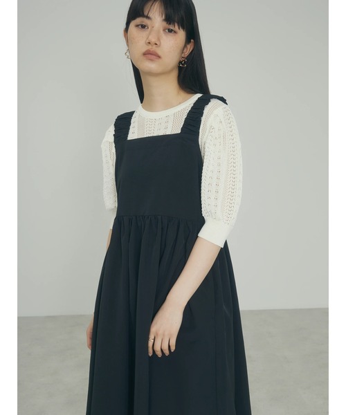 armonia（アルモニーア）の「a.透かし柄ニットプルオーバー（ニット/セーター・レディース・オフホワイト/ブラック/ライム・FREE）」の14枚目の写真