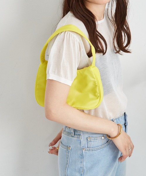 Shelly island（シェリーアイランド）の「アクセントハンドバッグ（ハンドバッグ・レディース・ブラック/イエロー/ホワイト・FREE）」の3枚目の写真