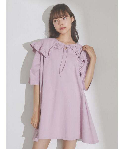 merry jenny（メリージェニー）の「フリルカラーカットトップス（Tシャツ/カットソー・レディース・オフホワイト/ピンク/ブルー・FREE）」の17枚目の写真