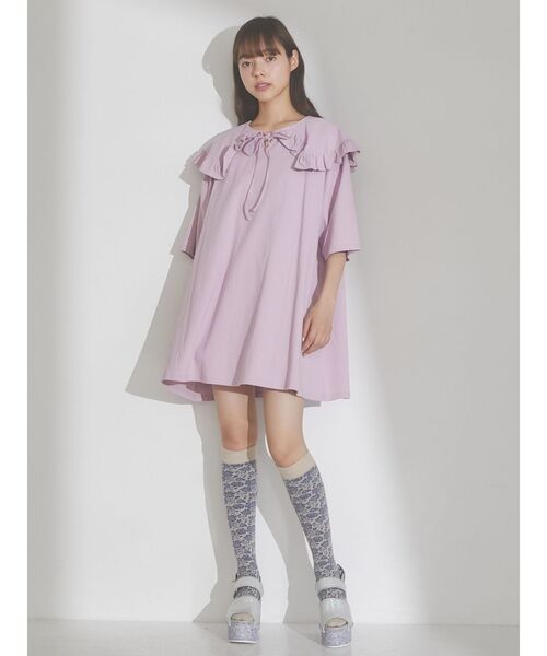 merry jenny（メリージェニー）の「フリルカラーカットトップス（Tシャツ/カットソー・レディース・オフホワイト/ピンク/ブルー・FREE）」の20枚目の写真