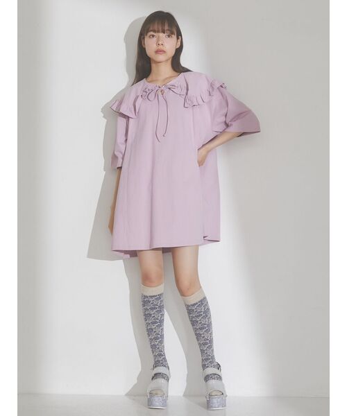 merry jenny（メリージェニー）の「フリルカラーカットトップス（Tシャツ/カットソー・レディース・オフホワイト/ピンク/ブルー・FREE）」の22枚目の写真