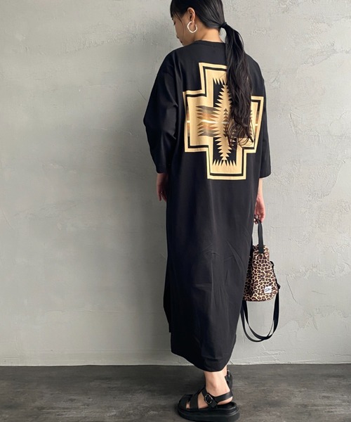 新品　近年　ペンドルトン　フーディーワンピース Hoodie Onepiece セール】【別注】PENDLETON / プリント ワンピース（ワンピース