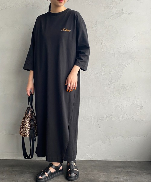 PENDLETON（ペンドルトン）の「[PENDLETON/ペンドルトン] バックプリント 7分袖カットソーワンピース（ワンピース・レディース・オフホワイト/オートミール/ミント/ネイビー/ブラック・F）」の6枚目の写真