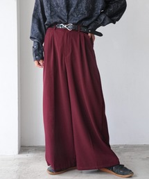 NILWAY | センタープレスドレープワイドフレア袴パンツ(スラックス)