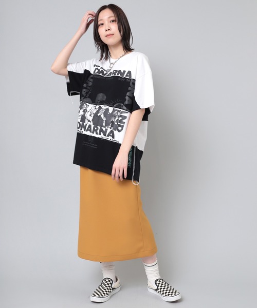 RNA（アールエヌエー）の「G1054 ルーズタイトスカート（スカート・レディース・ブラック/ブルー/マスタード・MEDIUM）」の12枚目の写真