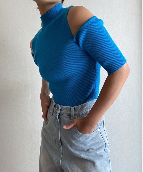 AMAIL（アマイル）の「Fashionable cut out tops（その他トップス・レディース・ライトグリーン/ブルー/ピンク/ホワイト・FREE）」の11枚目の写真