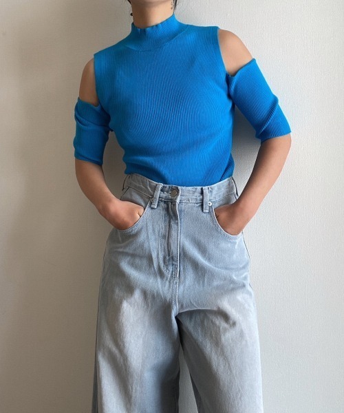 AMAIL（アマイル）の「Fashionable cut out tops（その他トップス・レディース・ライトグリーン/ブルー/ピンク/ホワイト・FREE）」の10枚目の写真