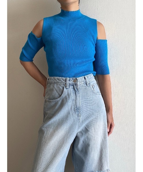 AMAIL（アマイル）の「Fashionable cut out tops（その他トップス・レディース・ライトグリーン/ブルー/ピンク/ホワイト・FREE）」の9枚目の写真