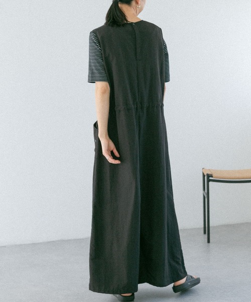 FORK&SPOON（フォークアンドスプーン）の「FORK&SPOON　ドローコードワンピース（ワンピース・レディース・ベージュ/ブラック・2/1）」の16枚目の写真